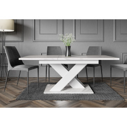 Стол раскладной Prospero Bronx (White Marble/White) Thumb