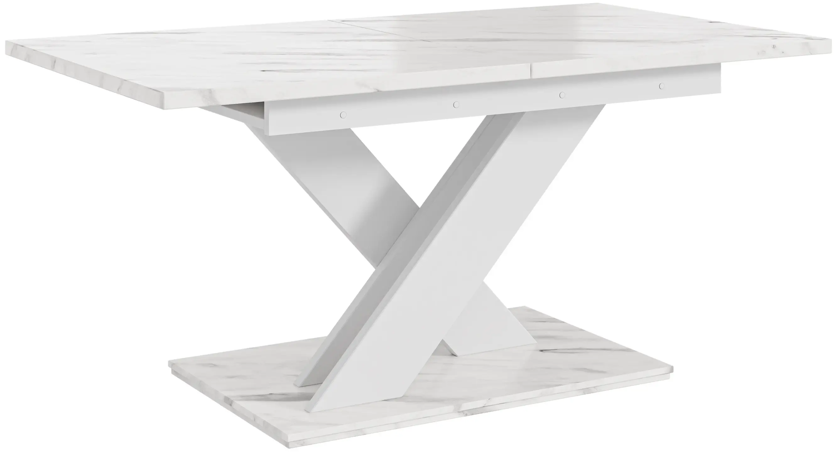 Стол раскладной Prospero Bronx (White Marble/White) - 3