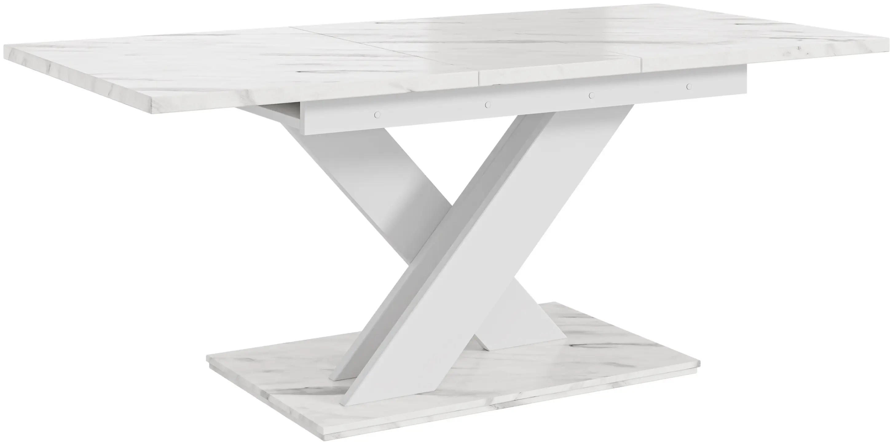 Стол раскладной Prospero Bronx (White Marble/White) - 4