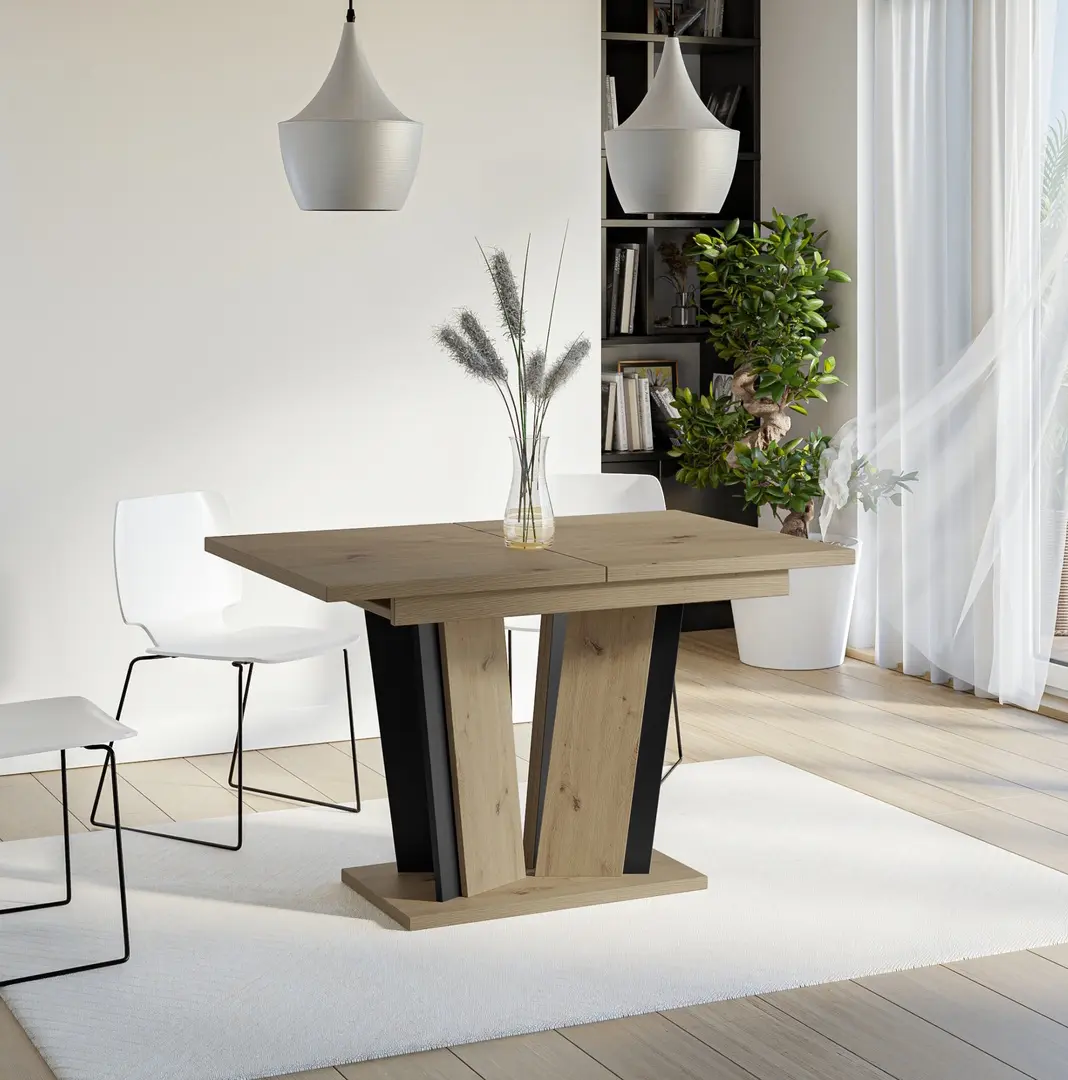 Masa extensibila Prospero Doha 2 (Artisan Oak/Black)