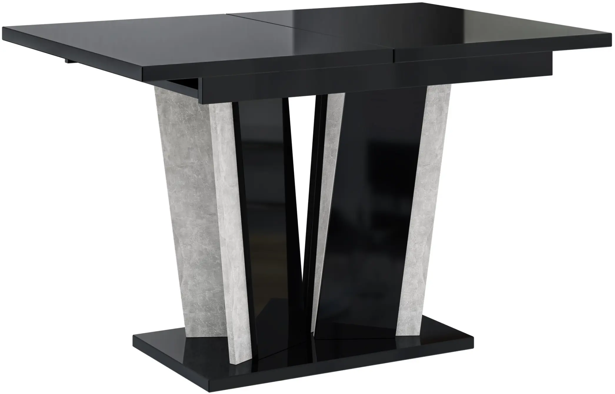 Стол раскладной Prospero Doha 2 (Black Gloss/Stone) - 3