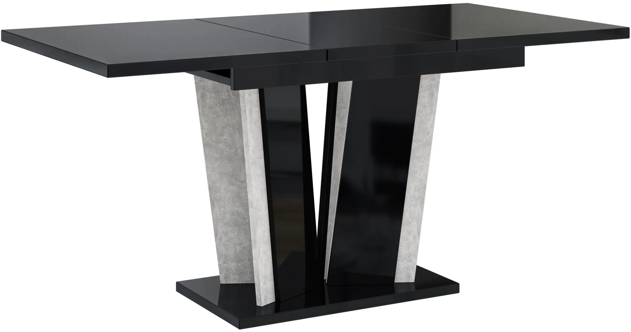 Стол раскладной Prospero Doha 2 (Black Gloss/Stone) - 4