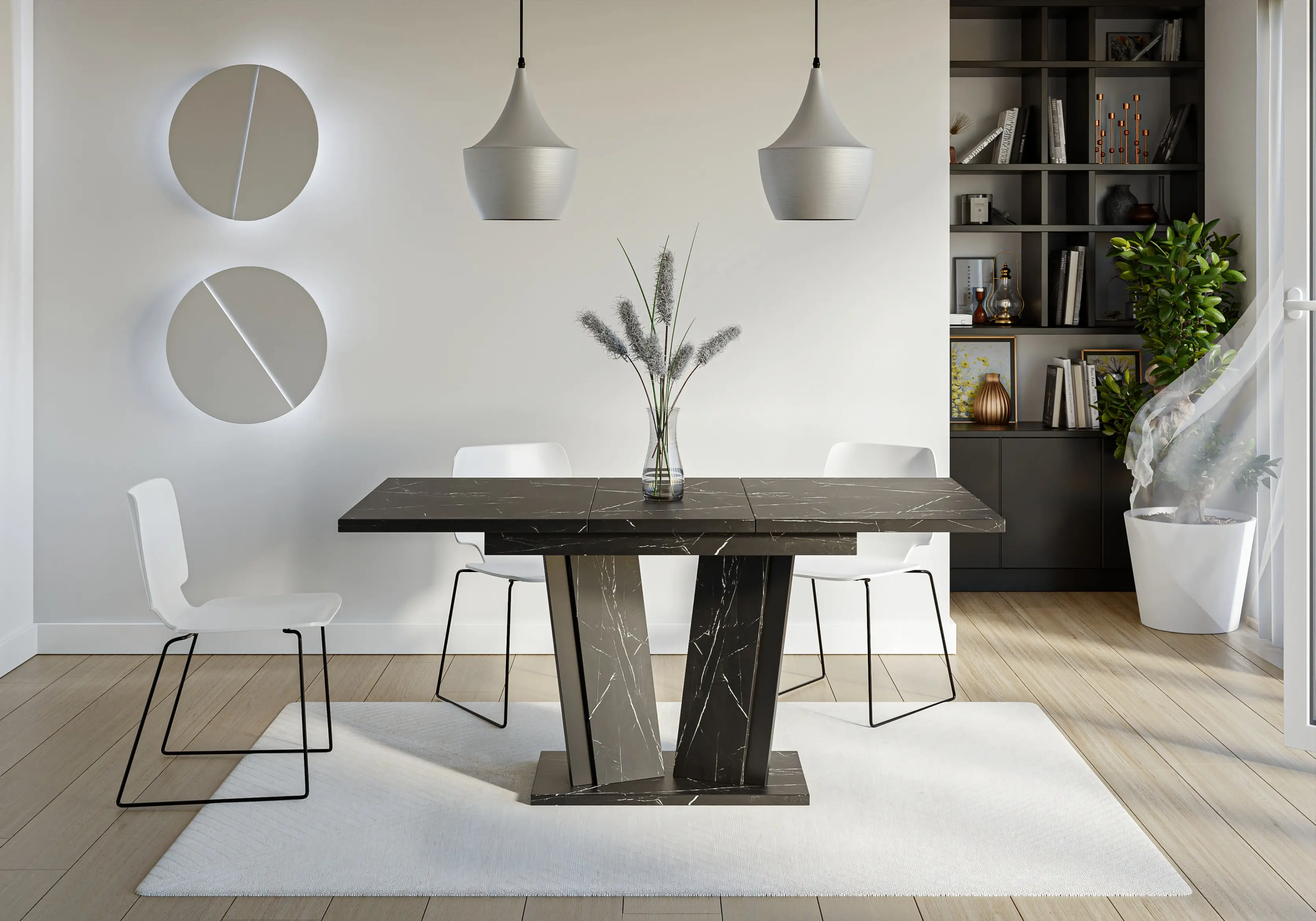 Стол раскладной Prospero Doha 2 (Royal Marble Black/Black) - 2
