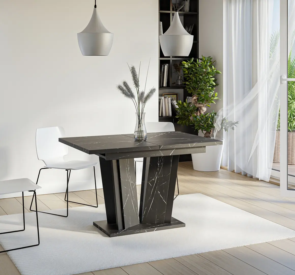 Стол раскладной Prospero Doha 2 (Royal Marble Black/Black)