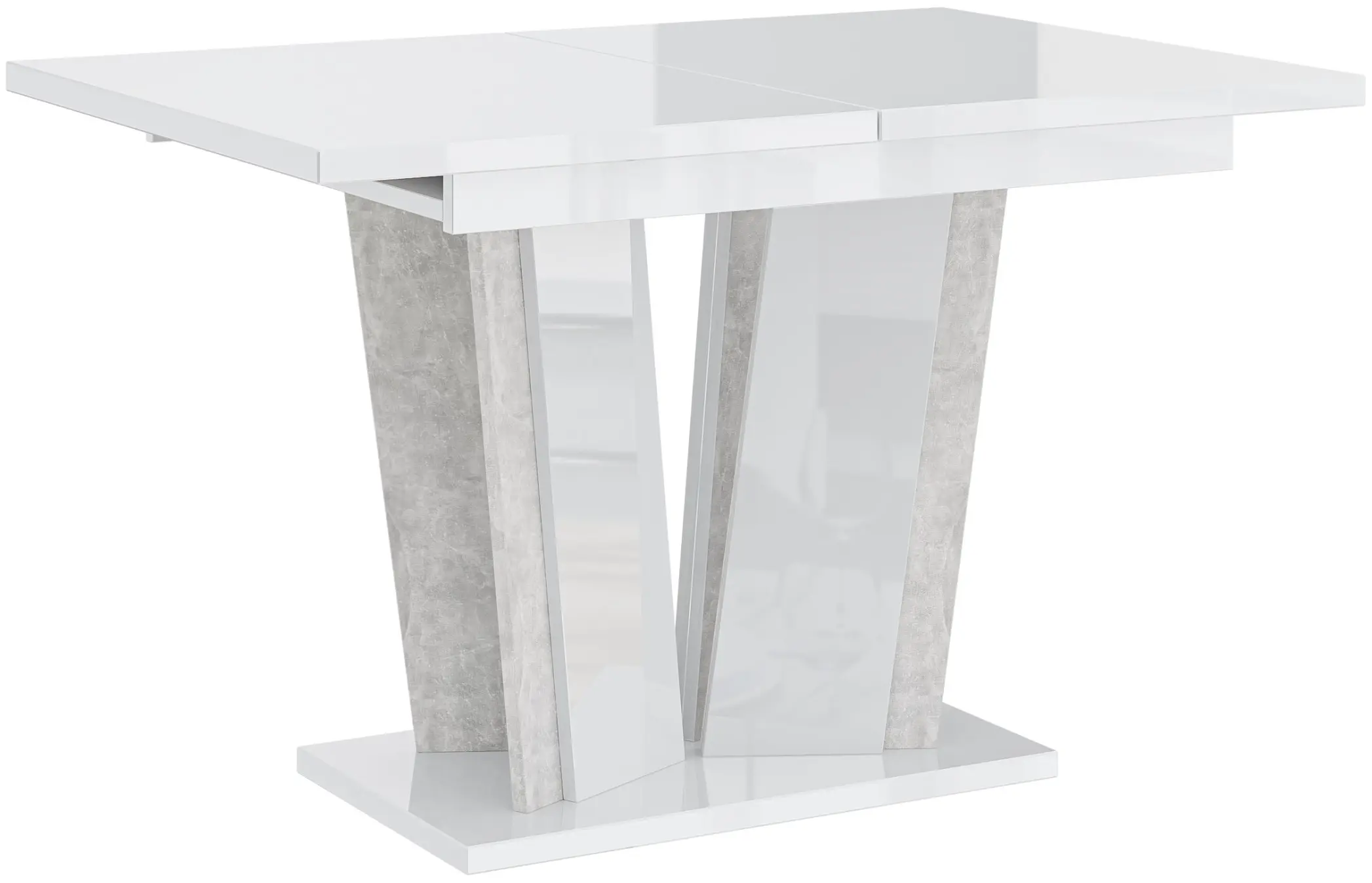Стол раскладной Prospero Doha 2 (White Gloss/Stone) - 3