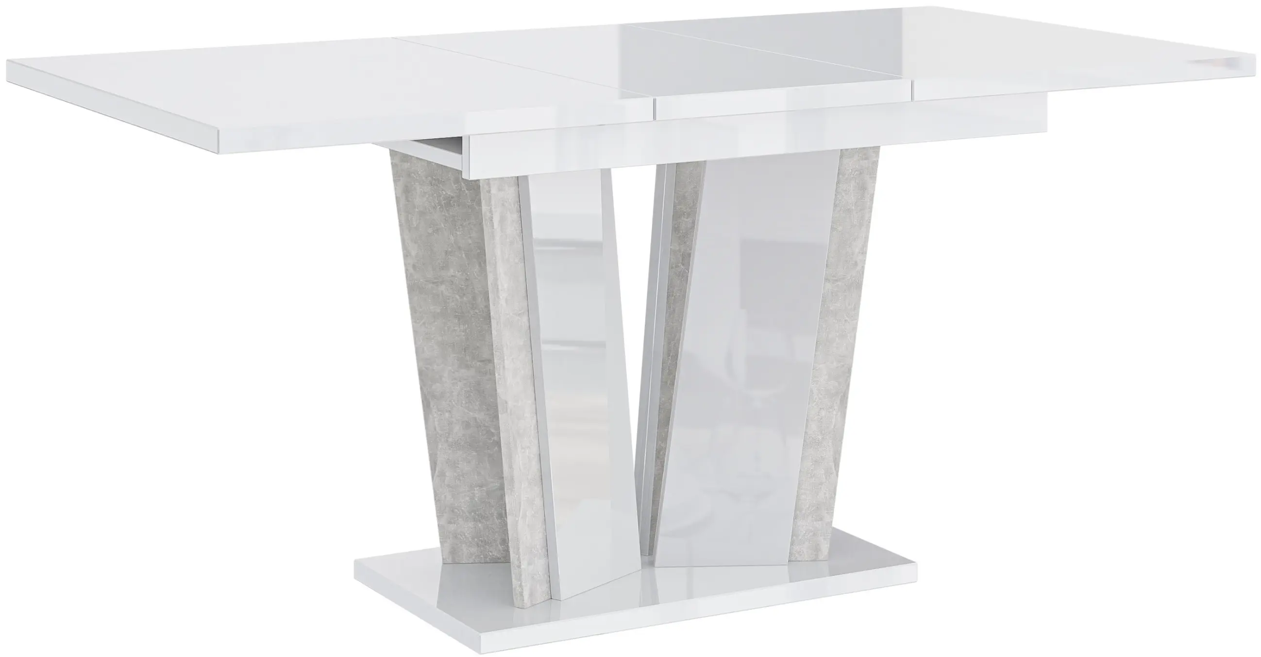 Стол раскладной Prospero Doha 2 (White Gloss/Stone) - 4