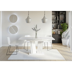 Стол раскладной Prospero Doha 2 (White Marble/White) Thumb