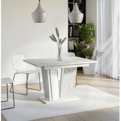 Стол раскладной Prospero Doha 2 (White Marble/White)