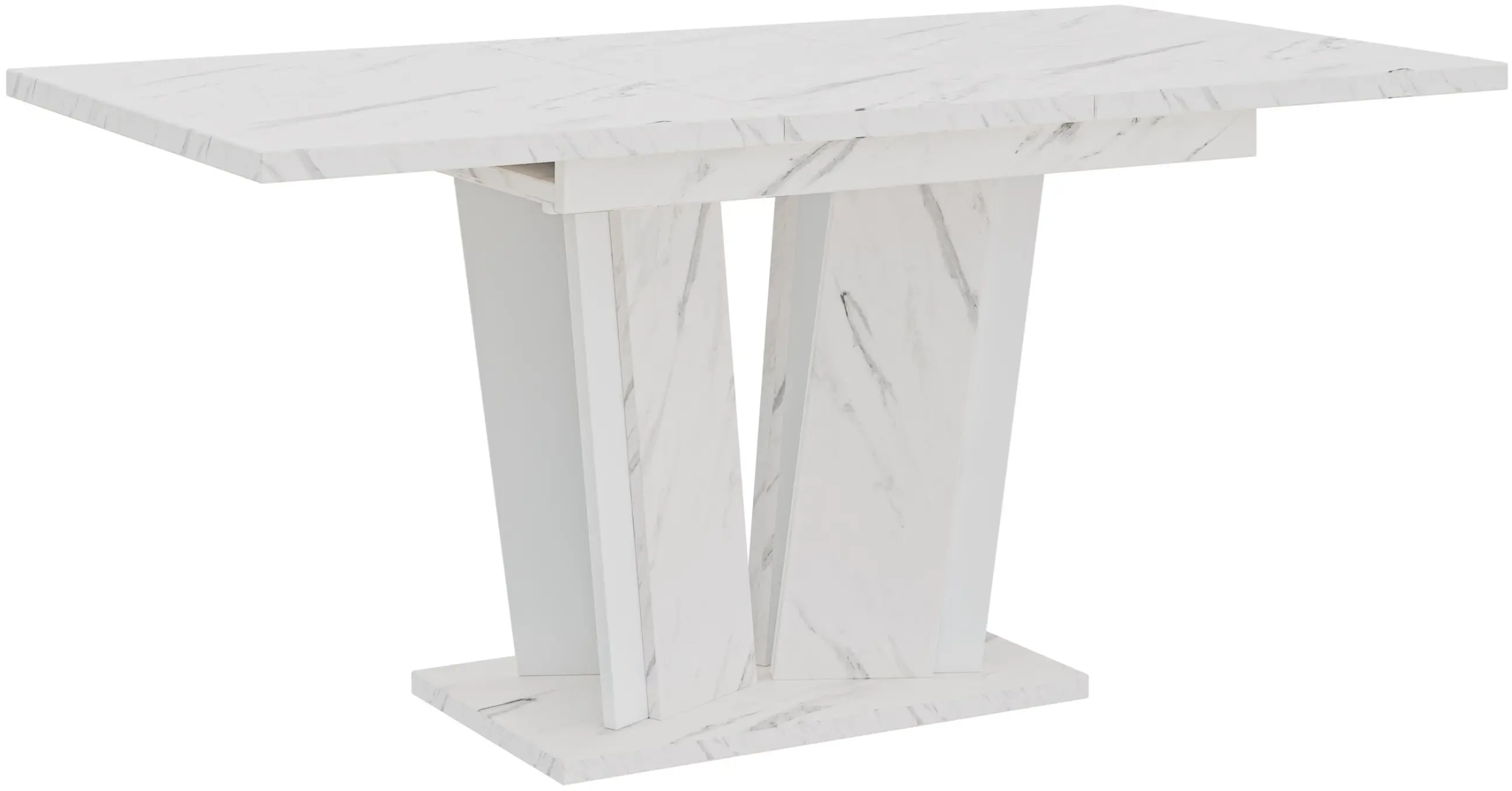 Стол раскладной Prospero Doha 2 (White Marble/White) - 4