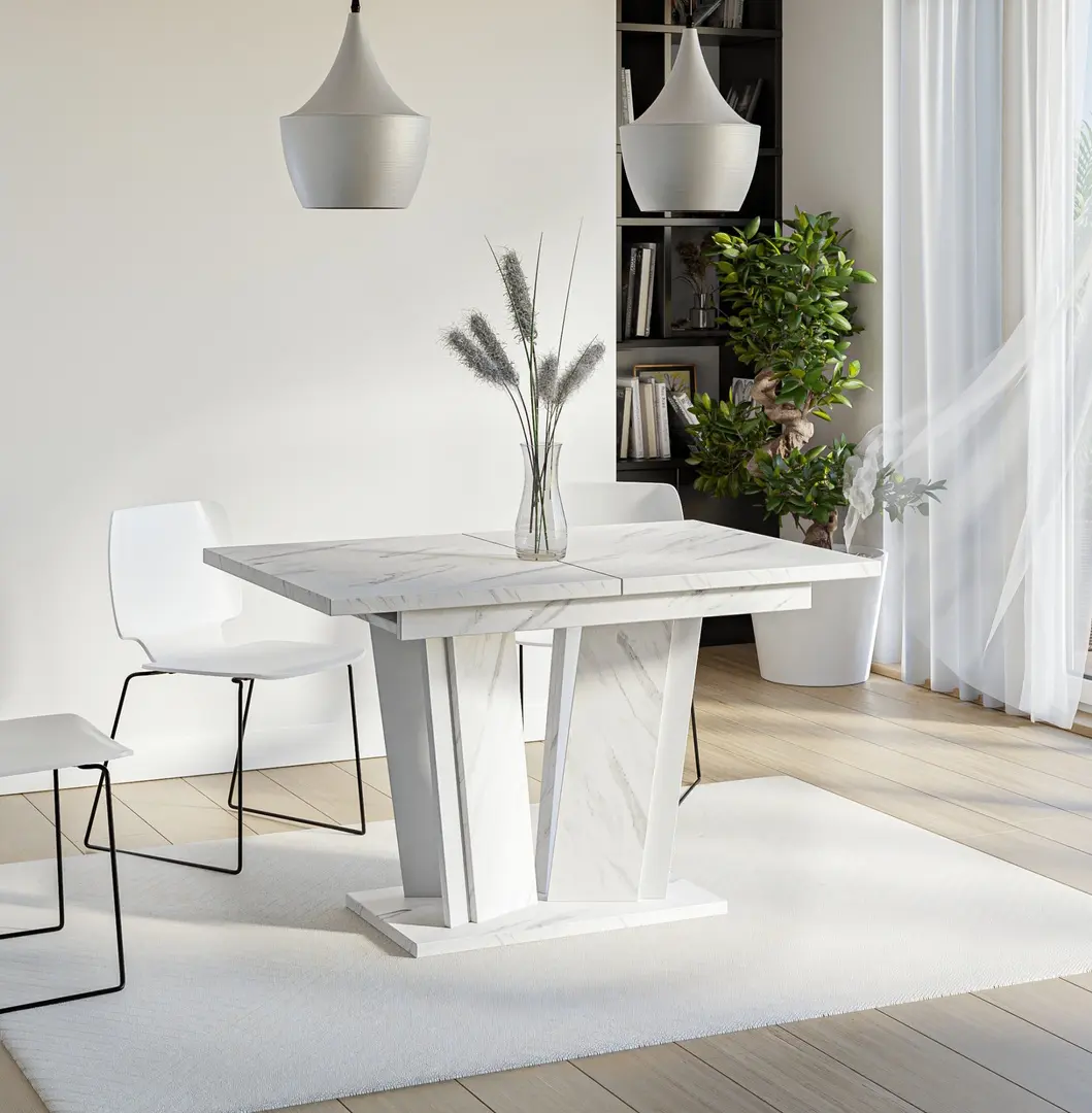 Стол раскладной Prospero Doha 2 (White Marble/White)