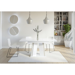 Стол раскладной Prospero Doha (White Gloss/Stone) Thumb