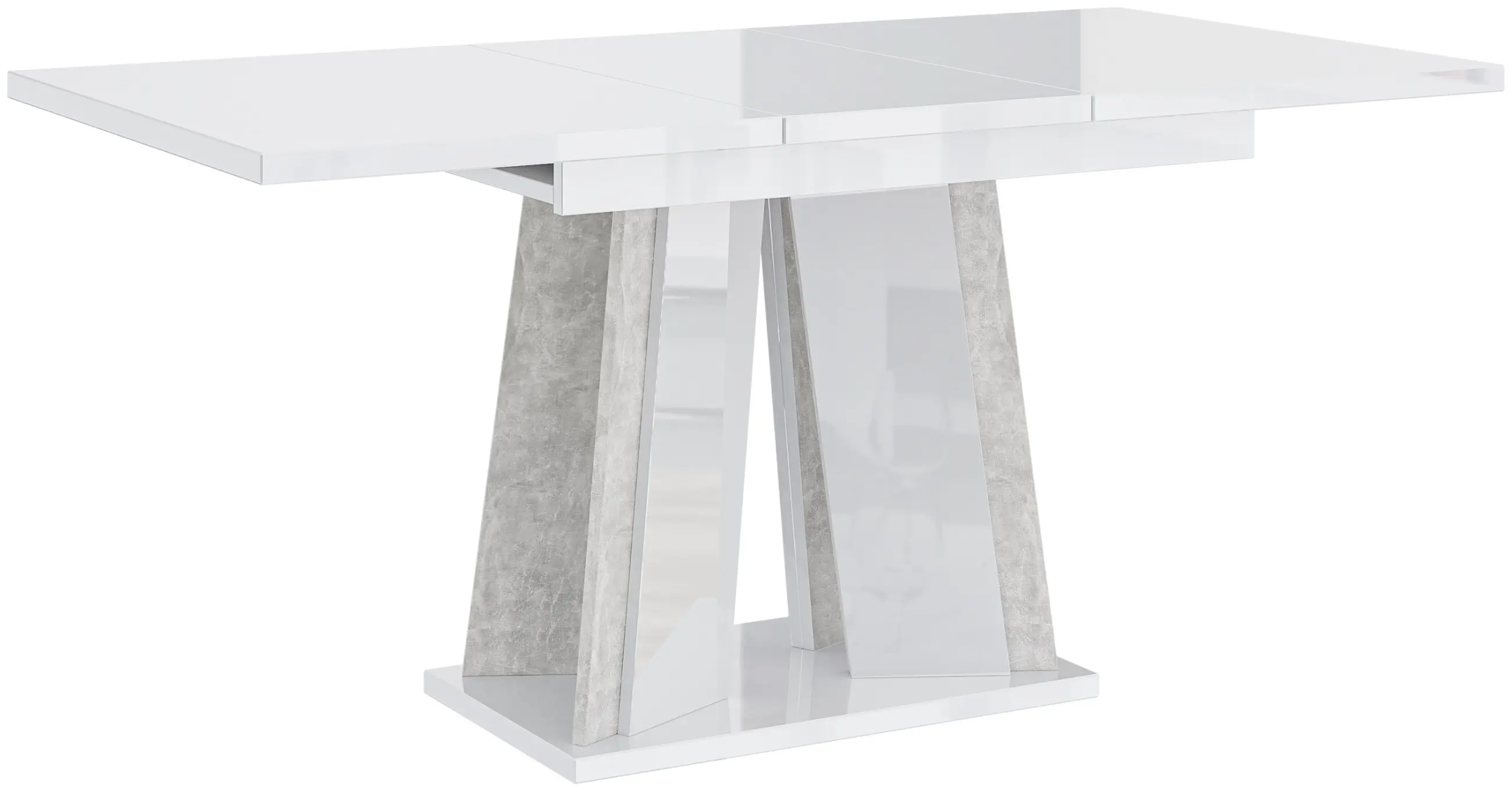 Стол раскладной Prospero Doha (White Gloss/Stone) - 4