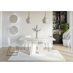 Стол раскладной Prospero Doha (White Marble/White) Thumb