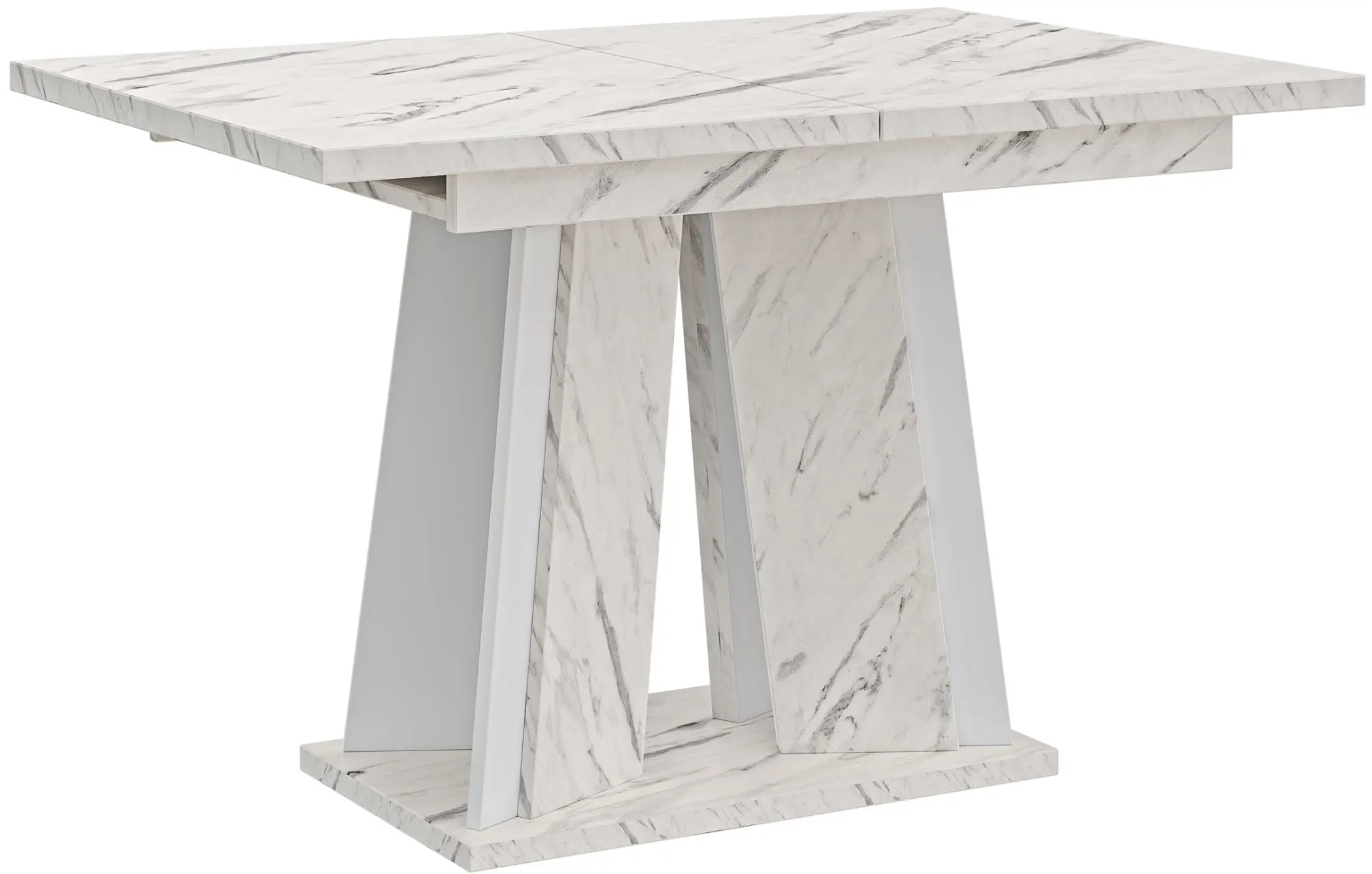 Стол раскладной Prospero Doha (White Marble/White) - 3