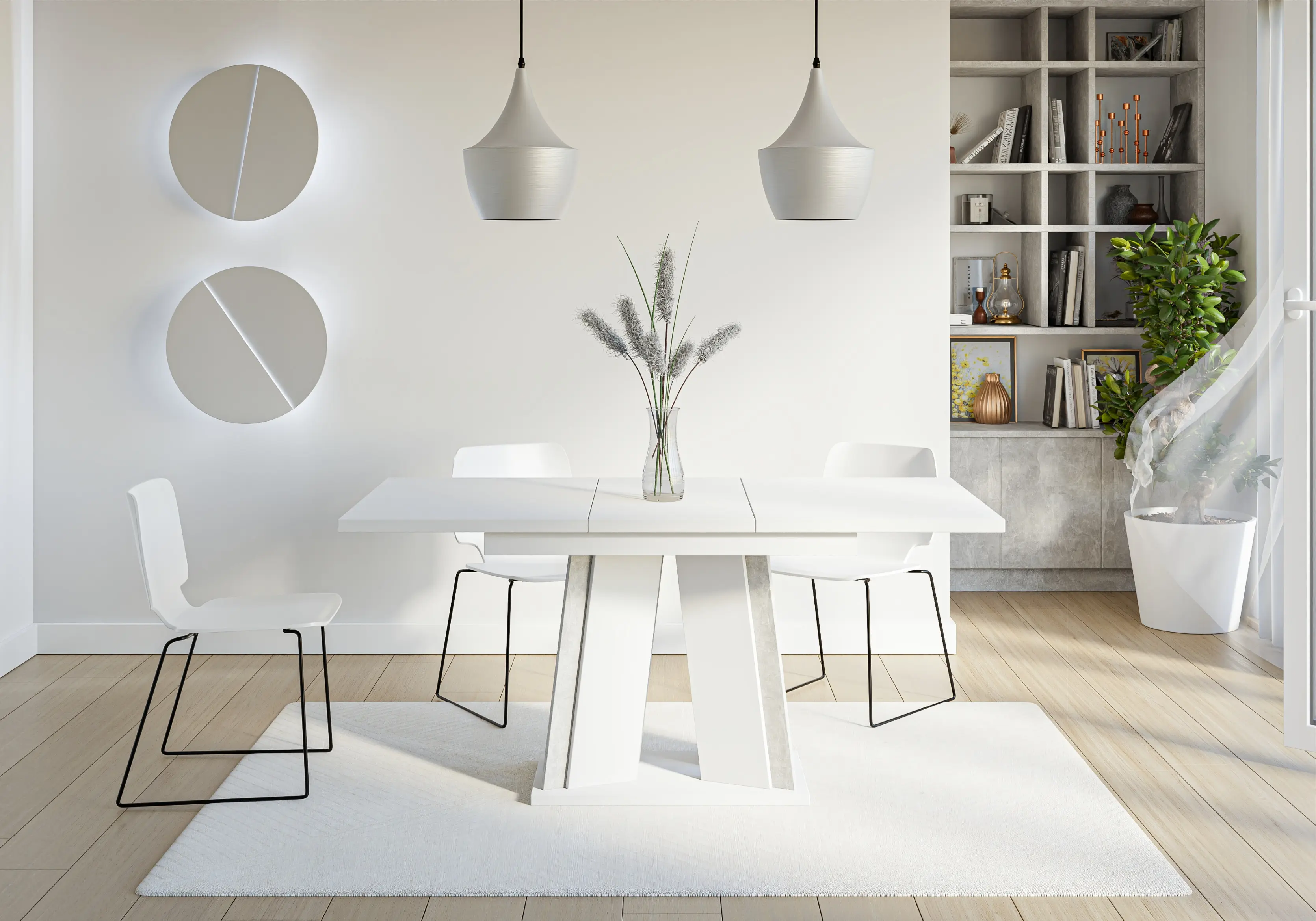 Стол раскладной Prospero Doha (White/Stone) - 2