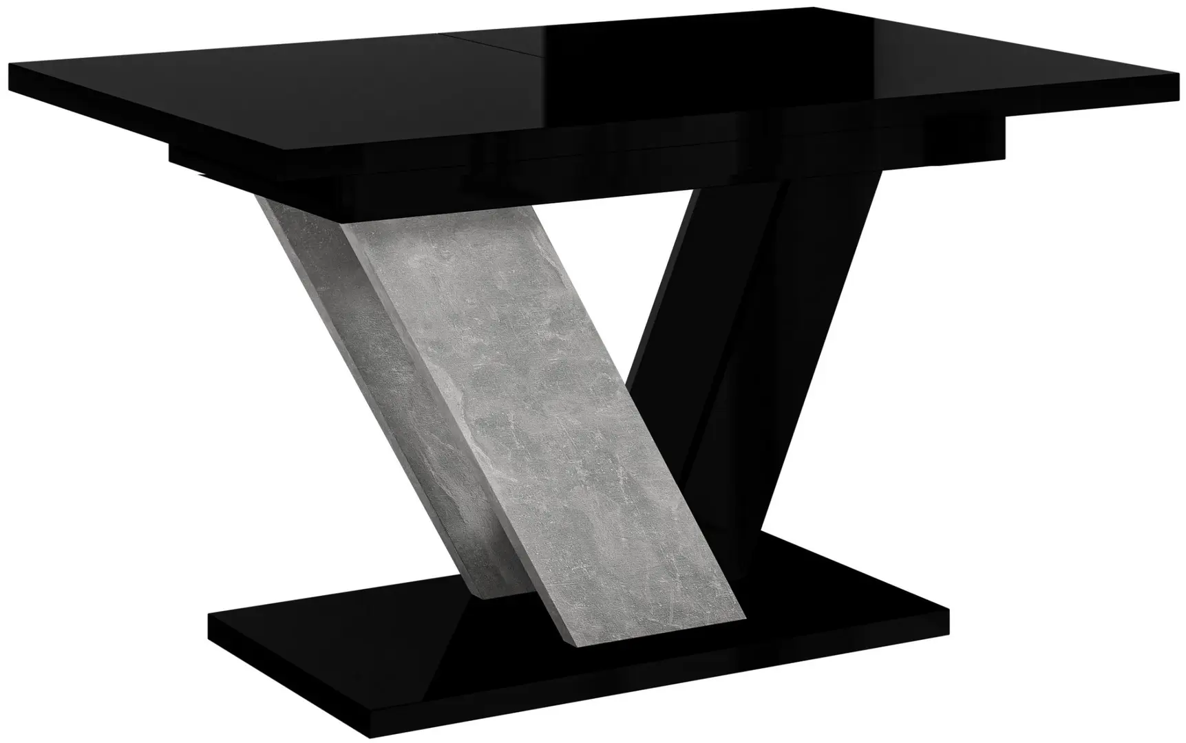 Masa extensibila Prospero Dubaj (Black Gloss/Stone) - 4