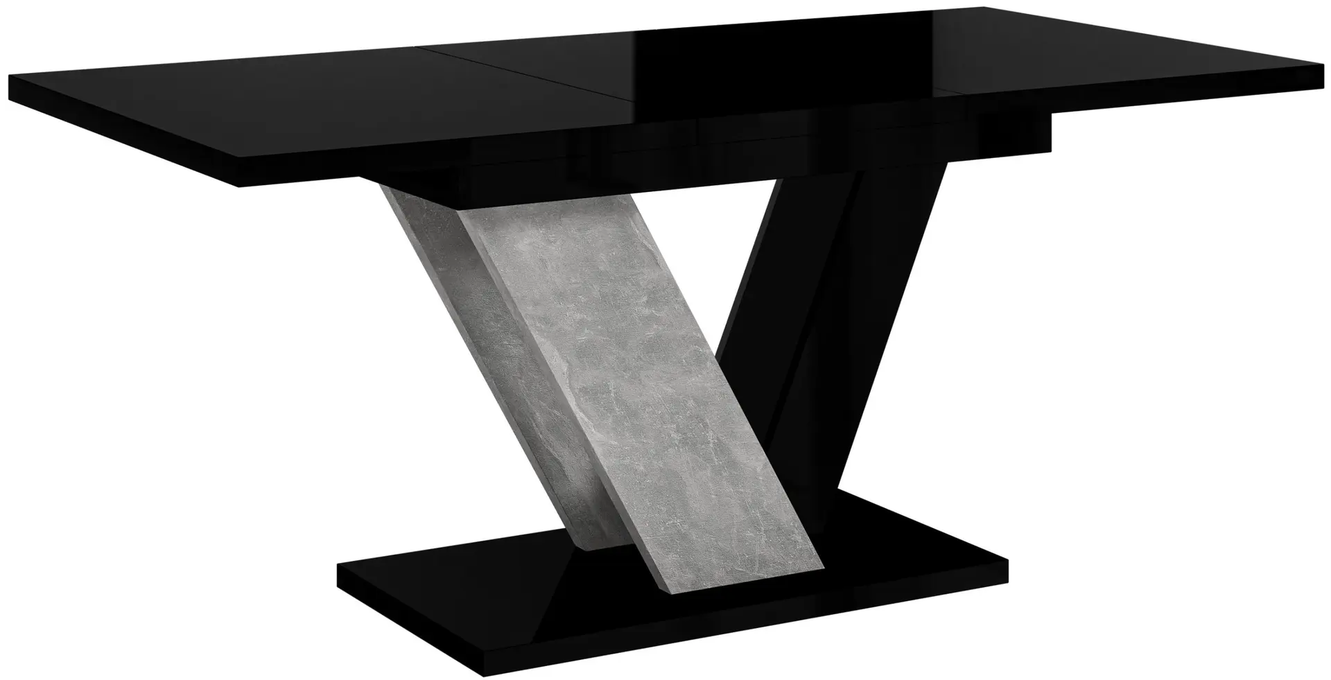 Masa extensibila Prospero Dubaj (Black Gloss/Stone) - 5