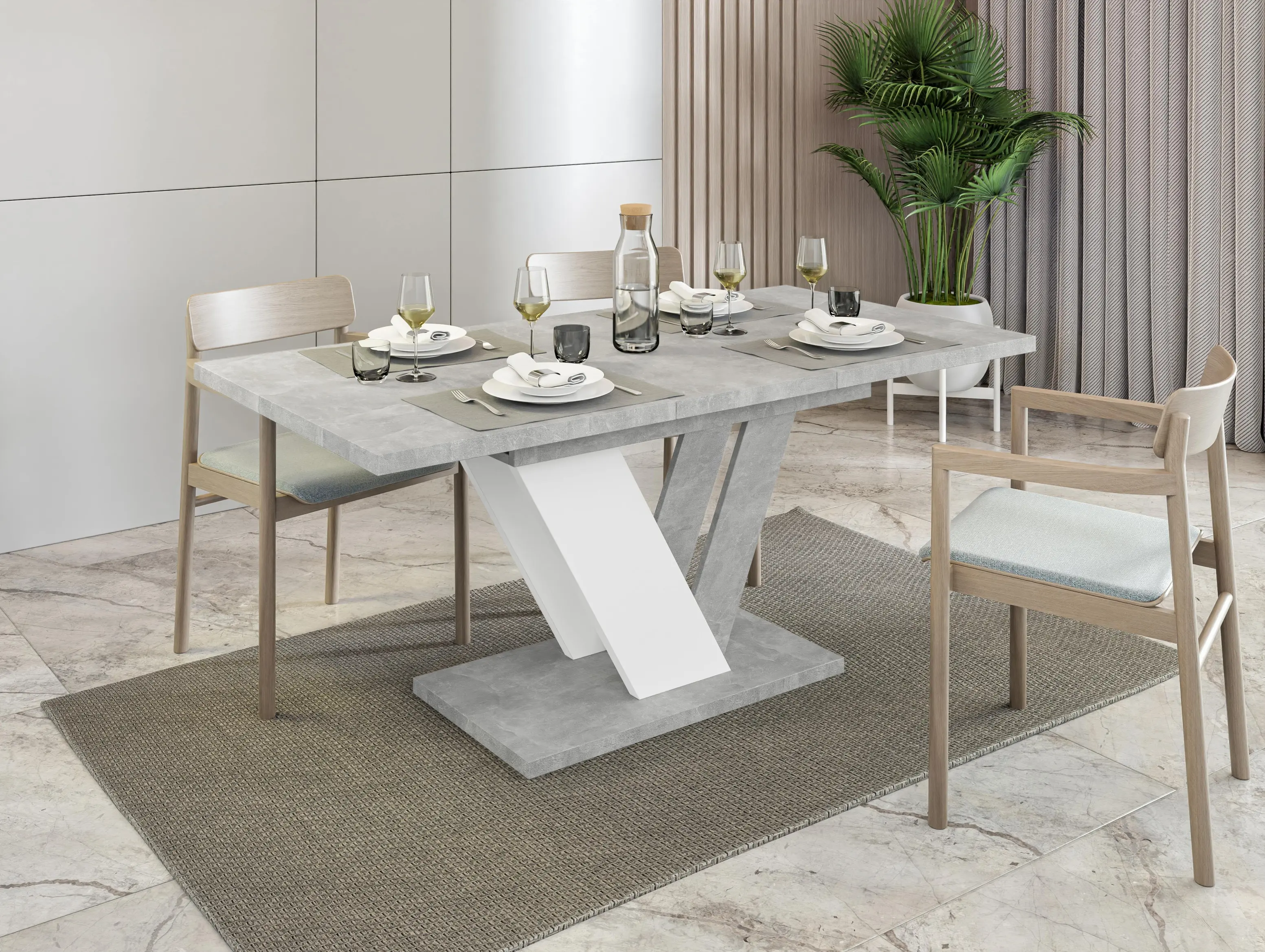 Стол раскладной Prospero Dubaj (Stone/White) - 5