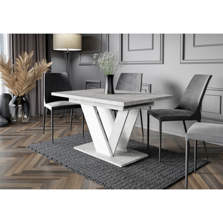 Masa extensibila Prospero Dubaj (Stone/White)
