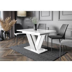 Стол раскладной Prospero Dubaj (White Gloss/Stone)