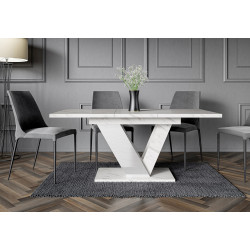 Стол раскладной Prospero Dubaj (White Marble/White Gloss) Thumb