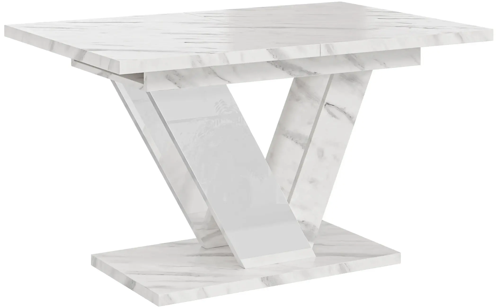 Стол раскладной Prospero Dubaj (White Marble/White Gloss) - 3