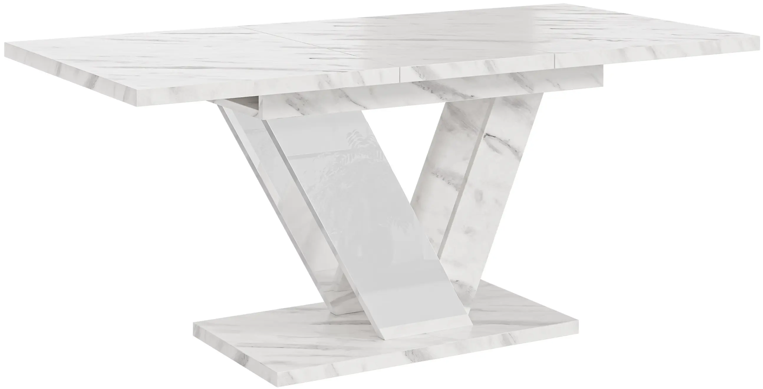 Стол раскладной Prospero Dubaj (White Marble/White Gloss) - 4