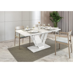 Стол раскладной Prospero Dubaj (White Marble/White Gloss) Thumb