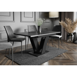 Стол раскладной Prospero Masiv (Black/Royal Marble Black)