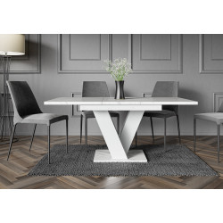 Masa extensibila Prospero Masiv (White/Marble White) Thumb