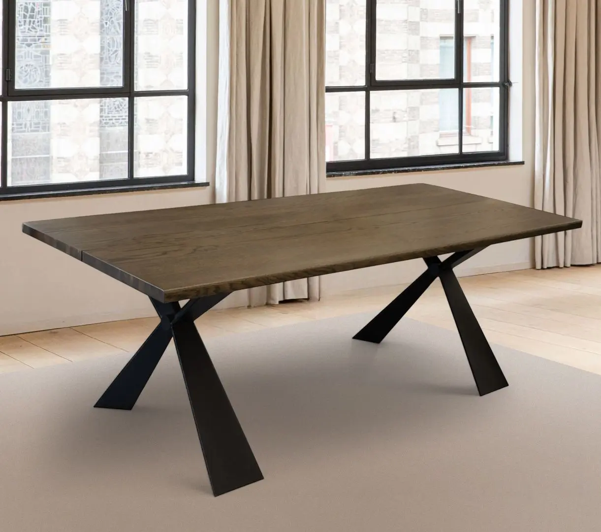 Стол DP Rosa 220x90 (Brown/Black)