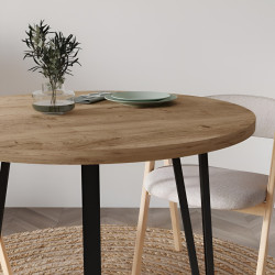 Стол Showdeko Xana 90 (Sepet Oak/Black) Thumb