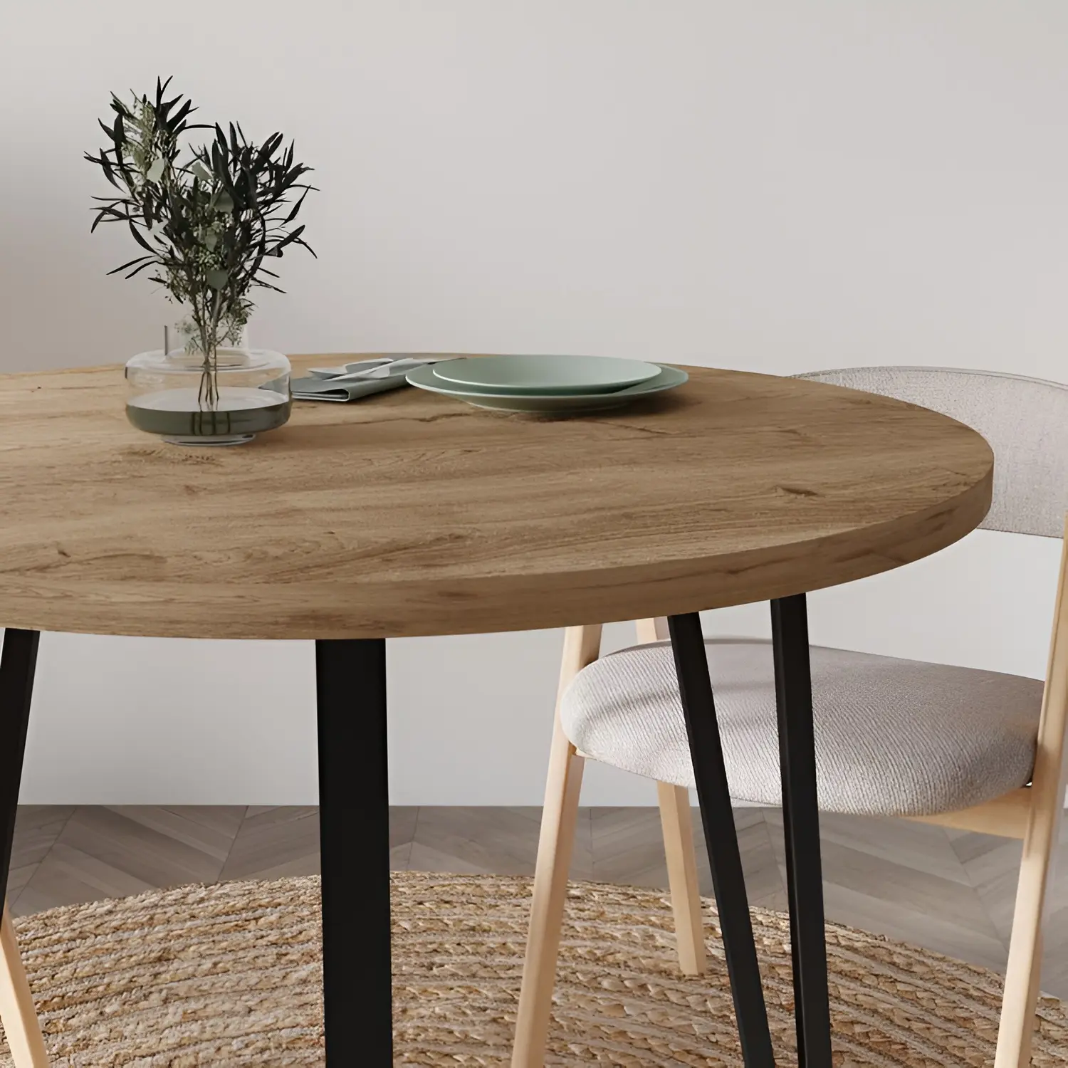 Стол Showdeko Xana 90 (Sepet Oak/Black) - 2