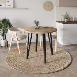 Стол Showdeko Xana 90 (Sepet Oak/Black)