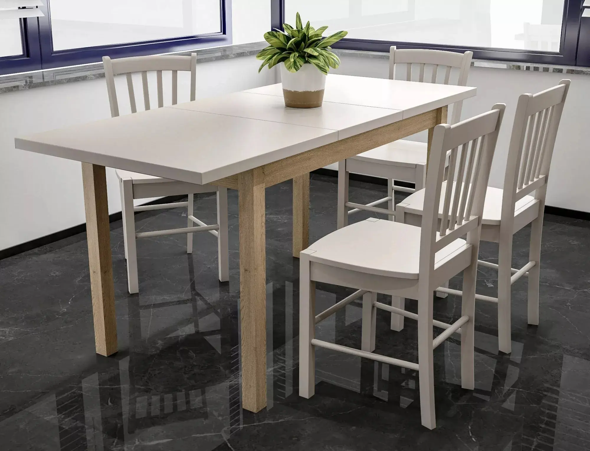 Стол раскладной Signal Adam 120/160 (Cashmere/Cremona Torro Oak) - 6