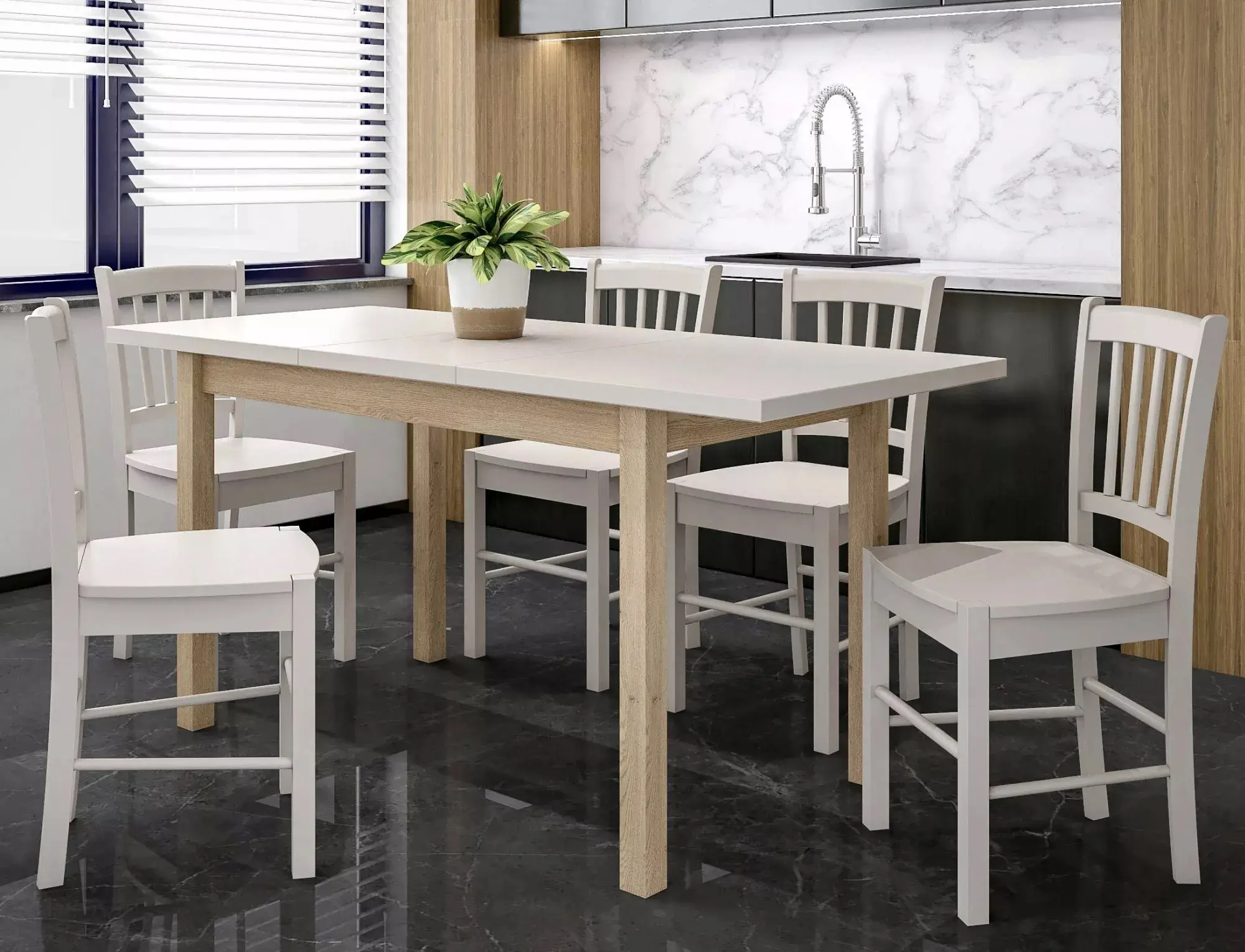 Стол раскладной Signal Adam 120/160 (Cashmere/Cremona Torro Oak)