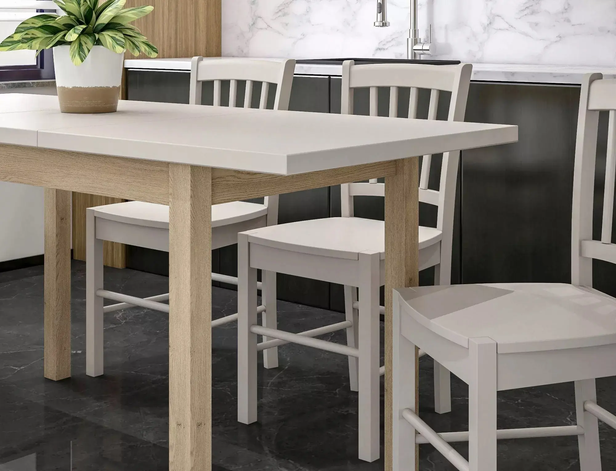 Masa extensibila Signal Adam 90/125 (Cashmere/Cremona Torro Oak)