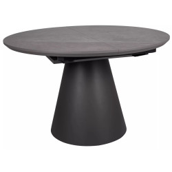 Стол раскладной Signal Angel II 120/160 (Grey Marble/Black) Thumb