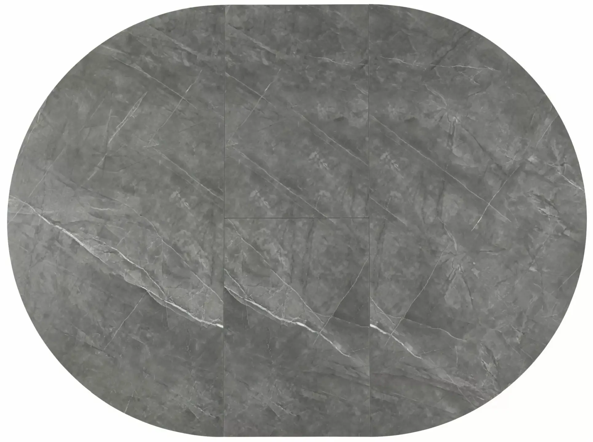 Стол раскладной Signal Angel II 120/160 (Grey Marble/Black)
