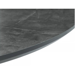 Стол раскладной Signal Angel II 120/160 (Grey Marble/Black) Thumb