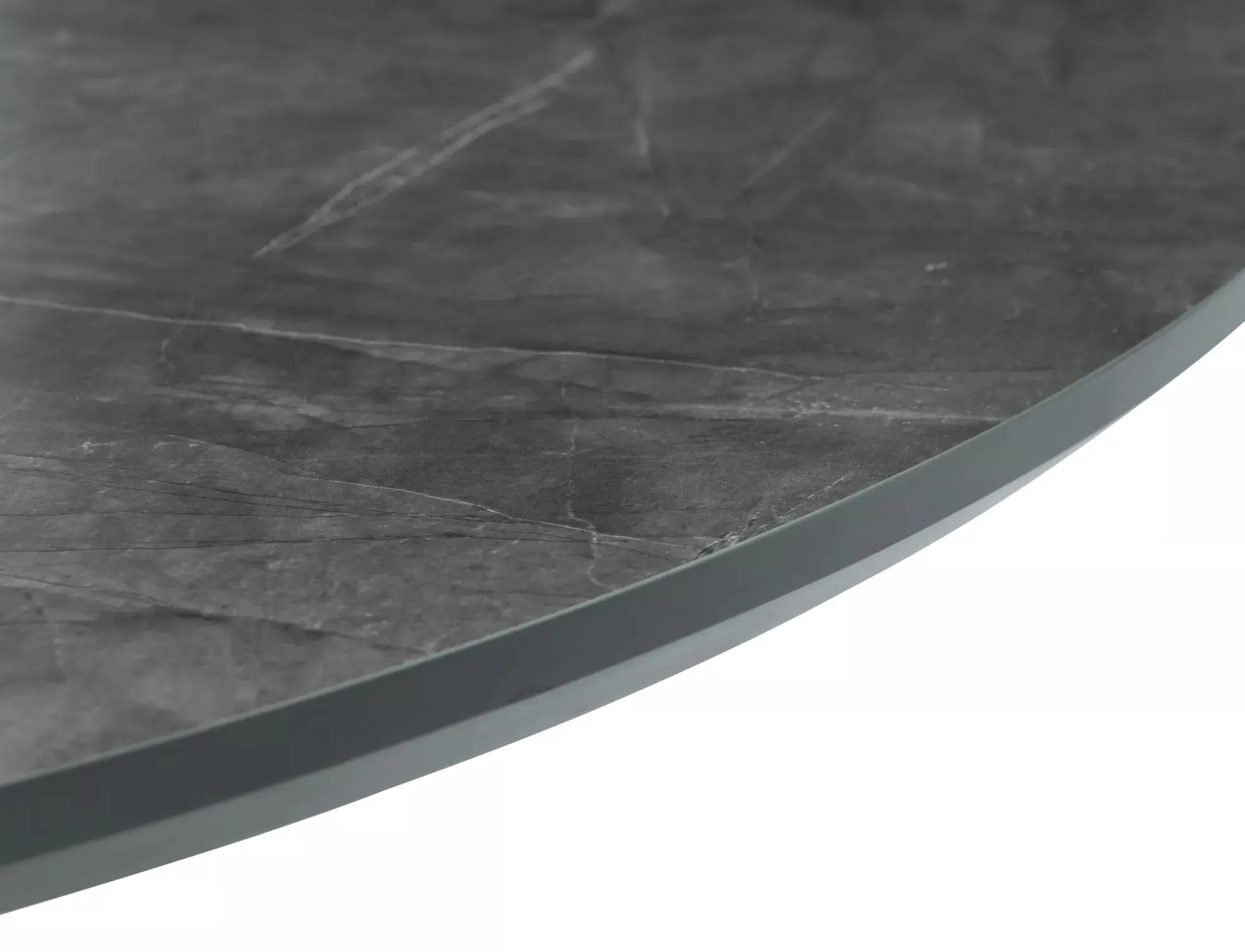 Стол раскладной Signal Angel II 120/160 (Grey Marble/Black)