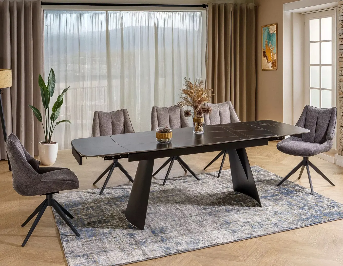 Стол раскладной Signal Bacardi 160/240 (Black)