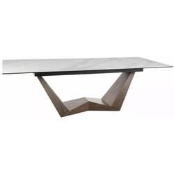 Masa extensibila Signal Bonucci Ceramic 200 Statuario Venato (White/Walnut) Thumb