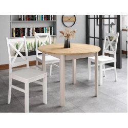 Стол раскладной Signal Dante 102/144 (Cremona Torro Oak/Cashmere) Thumb