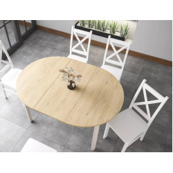 Стол раскладной Signal Dante 102/144 (Cremona Torro Oak/Cashmere) Thumb