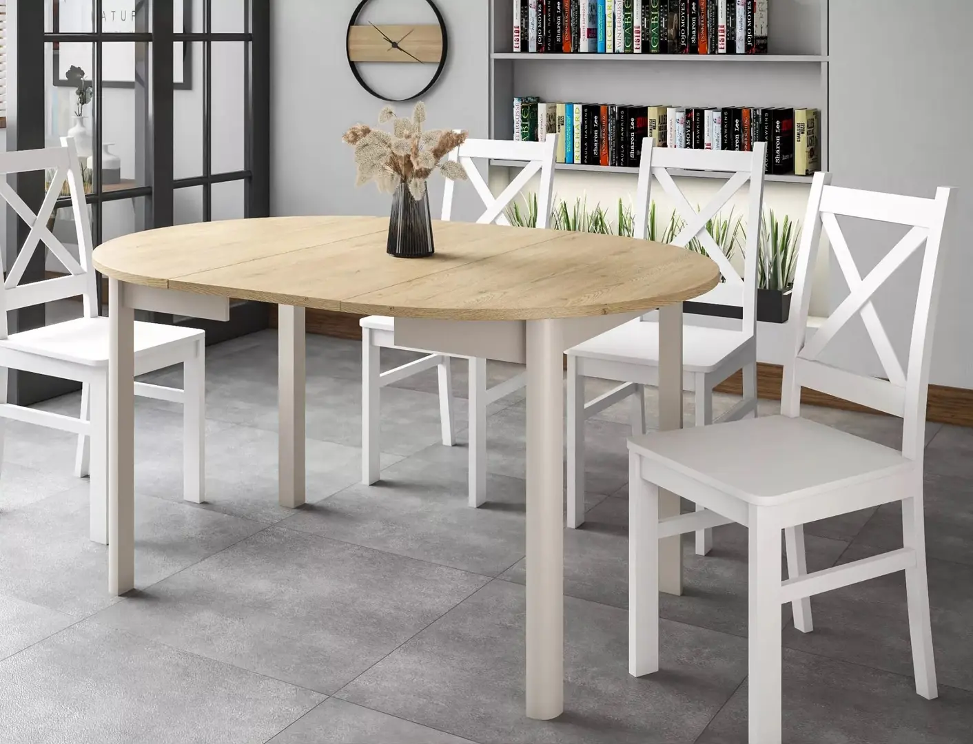 Стол раскладной Signal Dante 102/144 (Cremona Torro Oak/Cashmere)