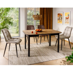 Стол раскладной Signal Dante II 90/130 (Artisan Oak/Black)