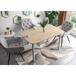 Стол раскладной Signal Dante II 90/130 (Cremona Torro Oak/Cashmere) Thumb