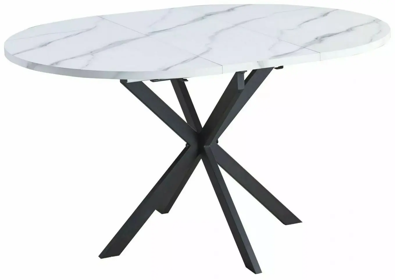 Masa extensibila Signal Gaston 100 (White Marble/Black Matt)