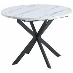 Masa extensibila Signal Gaston 100 (White Marble/Black Matt) Thumb